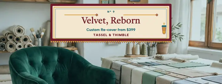 Velvet reborn upholstery cover template