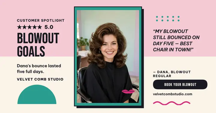Velvet Comb blowout review post template
