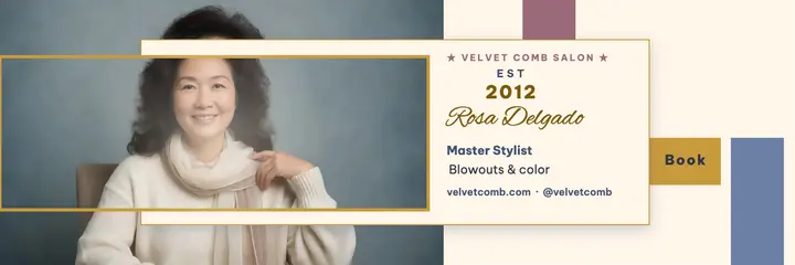 Velvet Comb stylist spotlight header template