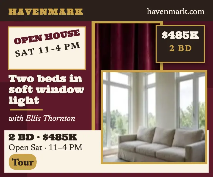Havenmark velvet condo open house ad template