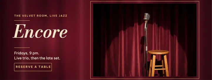 Encore velvet jazz night cover template