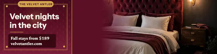 Velvet Antler hotel velvet banner: hotel linkedin banner template