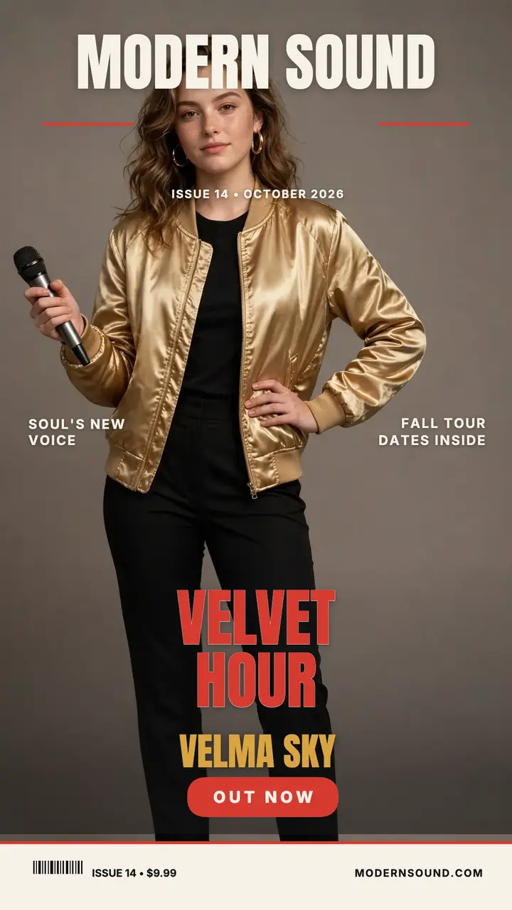 Velvet Hour cover star story template