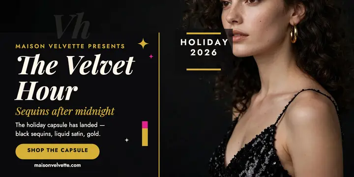 Maison Velvette Velvet Hour glam post template