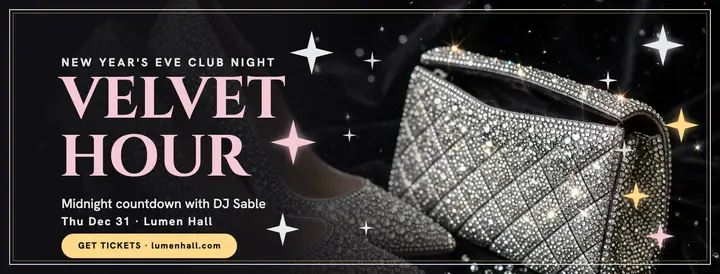Velvet Hour NYE bedazzled cover template