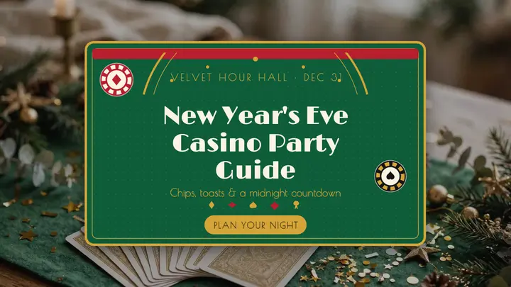 Velvet Hour NYE casino party thumbnail template