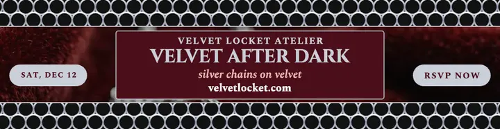 Velvet Locket holiday trunk show billboard template