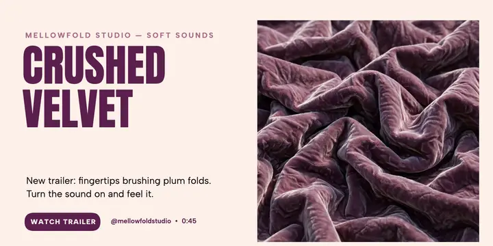 Mellowfold crushed velvet trailer post template