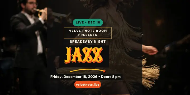 Velvet Note Room speakeasy jazz night post template