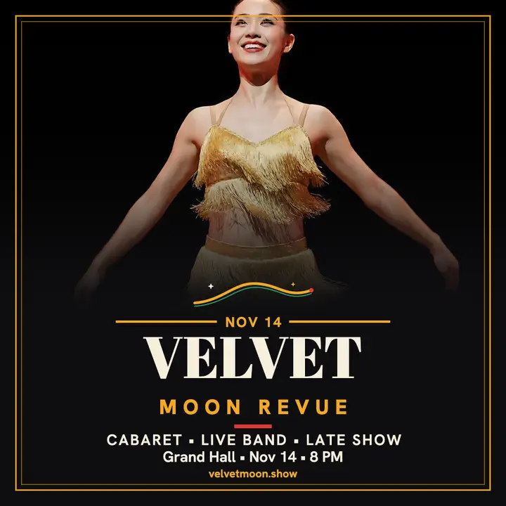 Velvet Moon Revue cabaret night poster template
