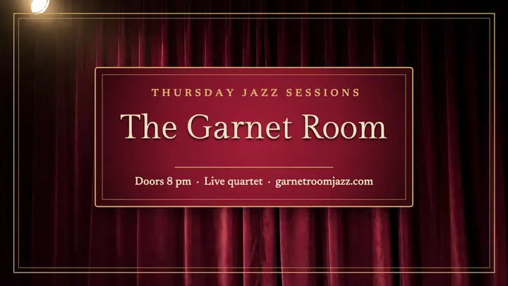 The Garnet Room jazz sessions thumbnail template