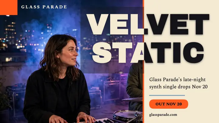 Velvet Static single thumbnail, Glass Parade template
