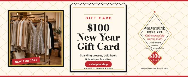 Velvetpine New Year $100 gift voucher template