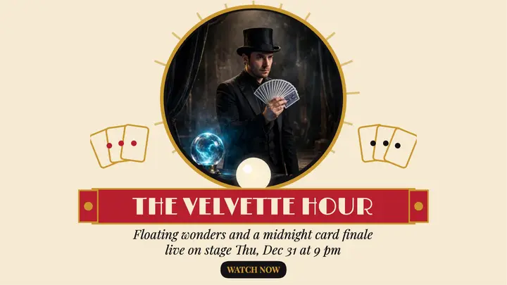 Velvette Hour New Year magic trailer template