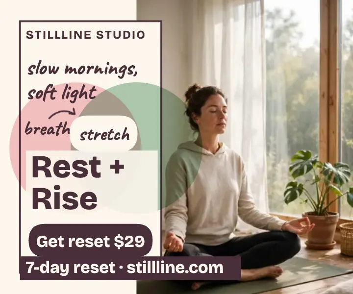 Stillline Studio Rest Rise reset ad template
