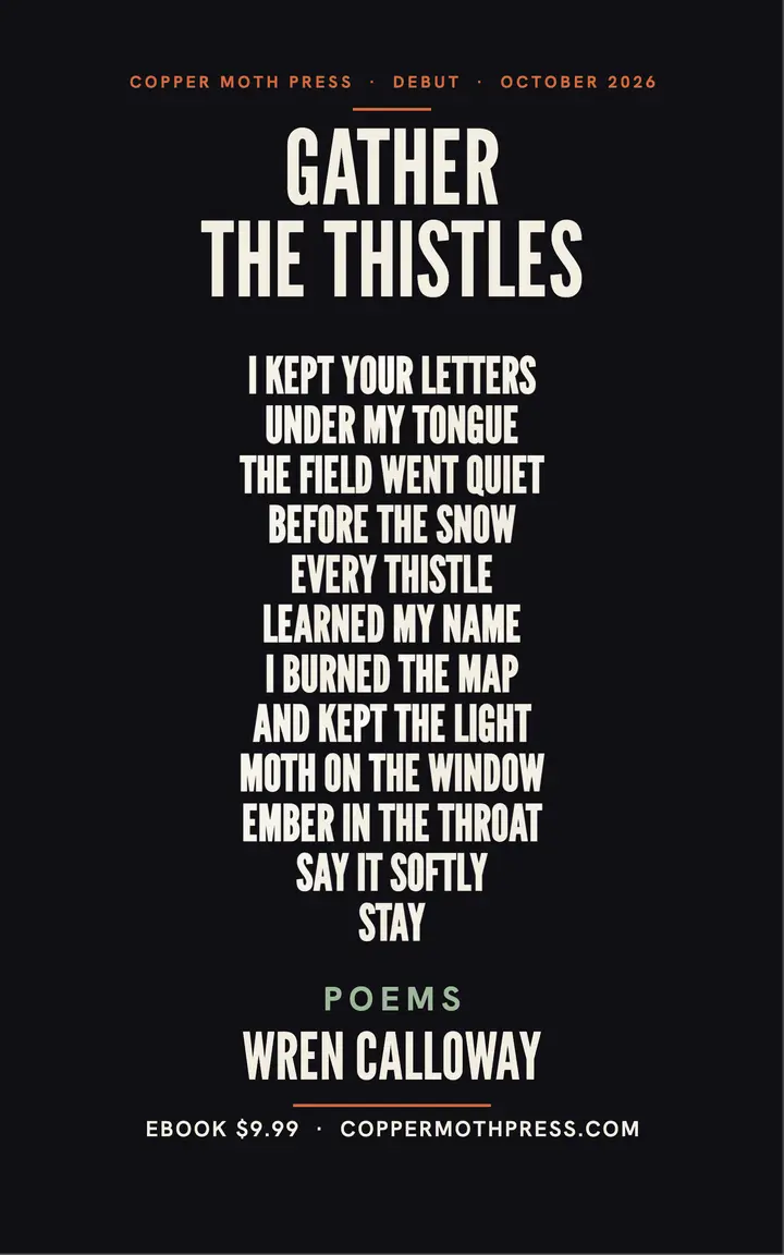 Gather the Thistles verse wall cover template