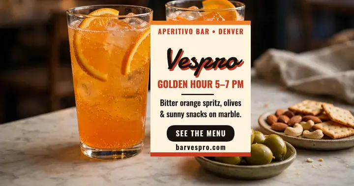 Bar Vespro aperitivo spritz post: aperitivo post template