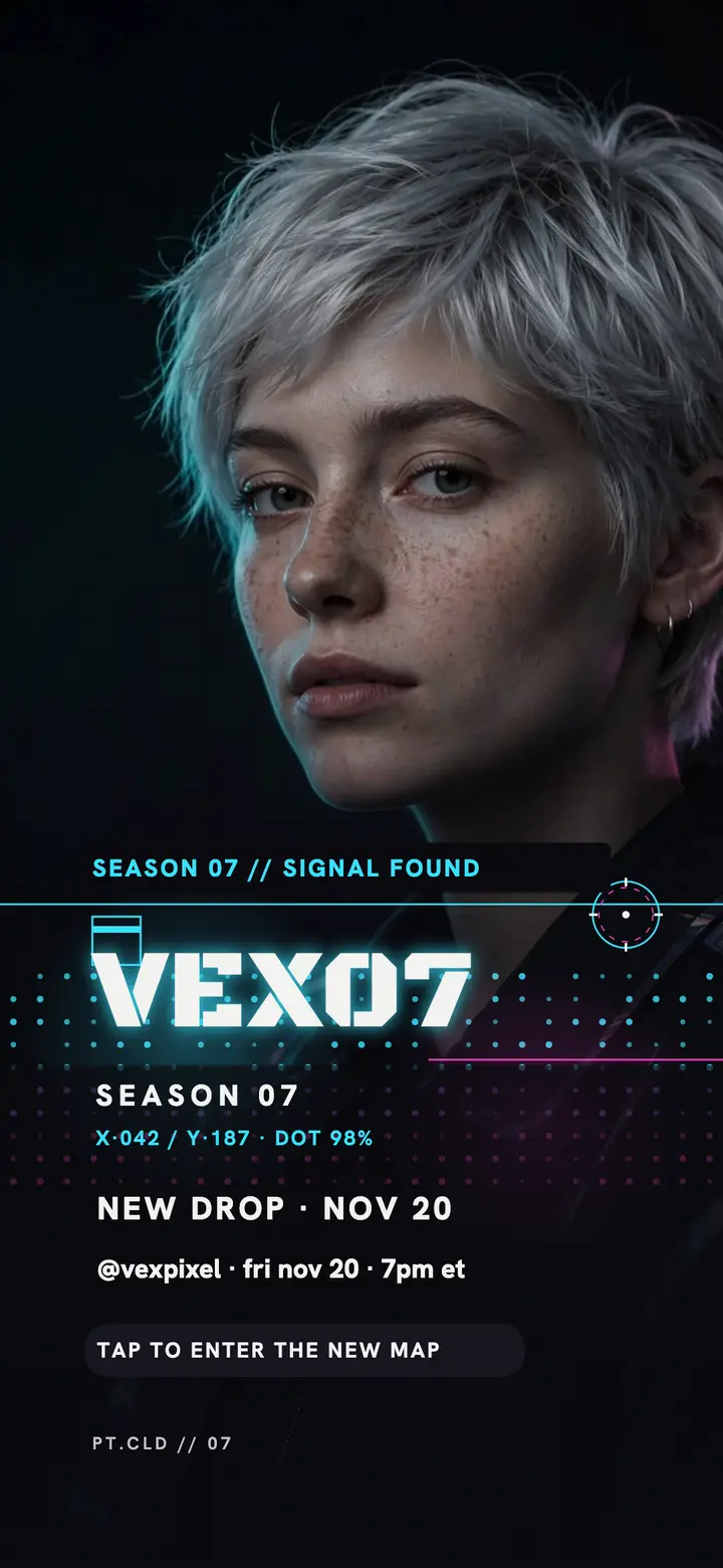 Vexpixel season 07 neon wallpaper template