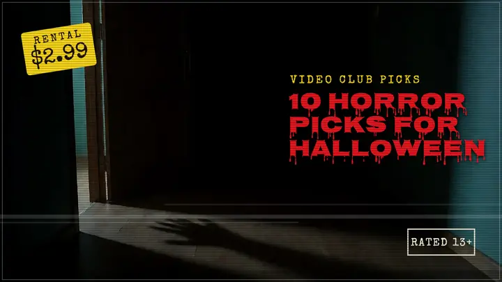 Halloween horror picks VHS thumbnail template