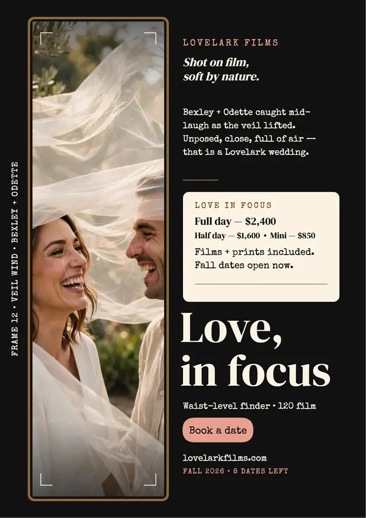 Lovelark finder wedding flyer template