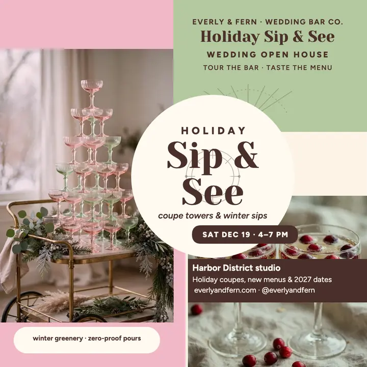 Everly and Fern holiday sip and see post template