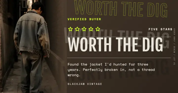 Slackjaw Vintage review post template