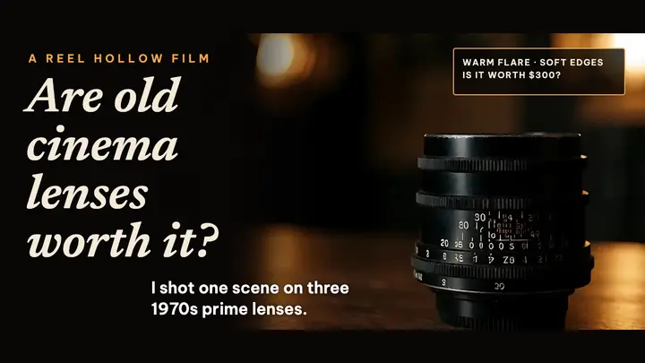Are old cinema lenses worth it YouTube thumbnail, director's cut template