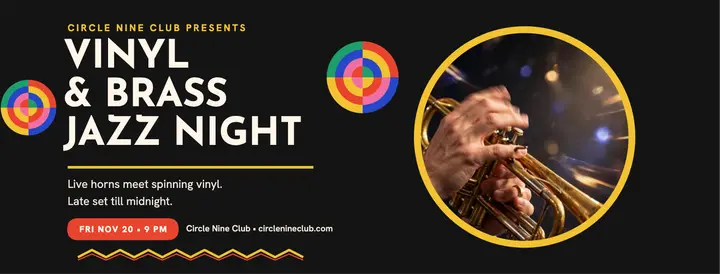 Circle Nine vinyl and brass night cover template
