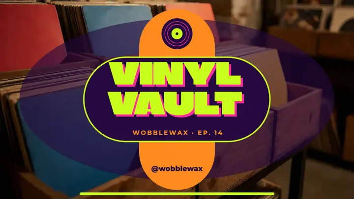 Vinyl Vault crate digging YouTube thumbnail template