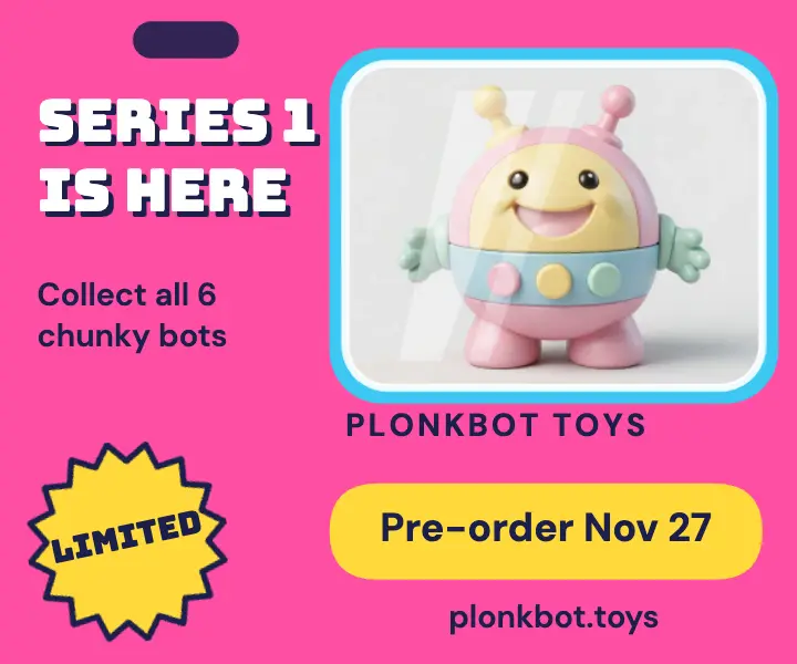 Vinyl figure Series 1 pre-order ad template