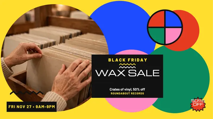 Roundabout Records Black Friday discs thumbnail template