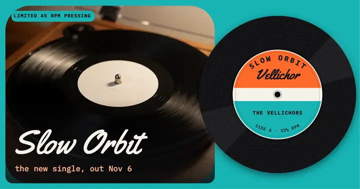 Slow Orbit 45 rpm single template