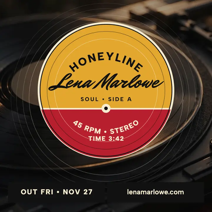 Lena Marlowe Honeyline vinyl single post template