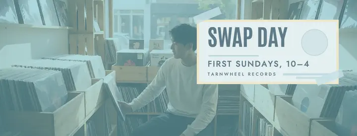 Vinyl swap meet cover template