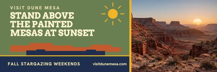 Dune Mesa sunset overlook header template