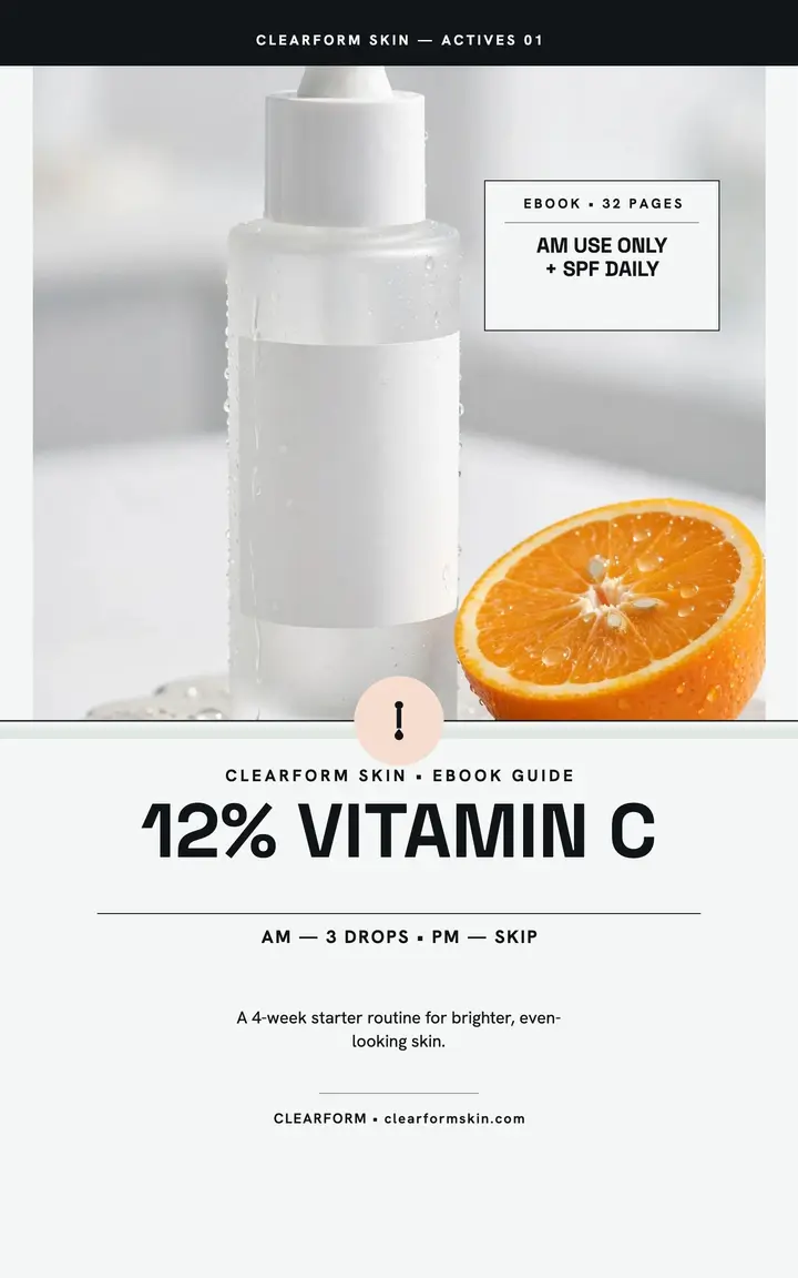 Clearform 12 percent vitamin C routine guide template