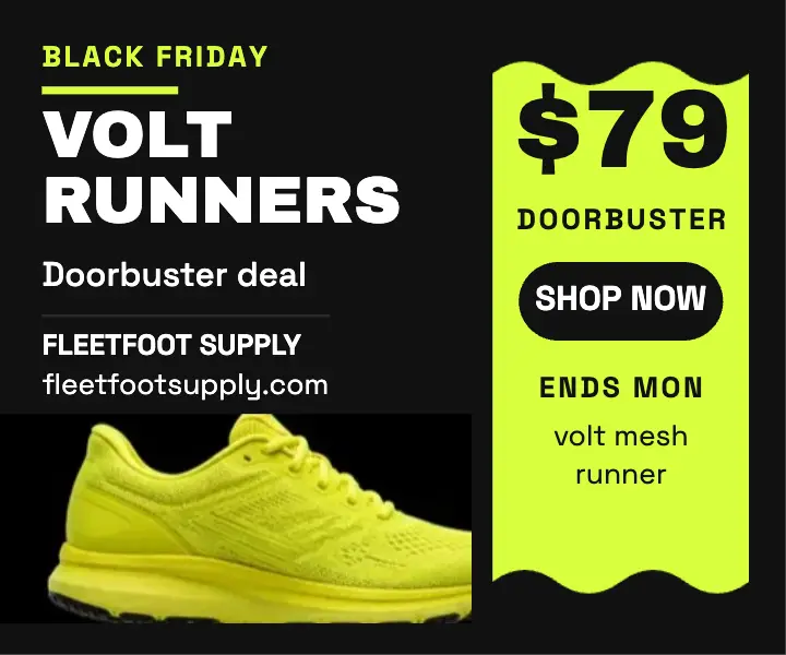 Fleetfoot volt runner Black Friday ad template