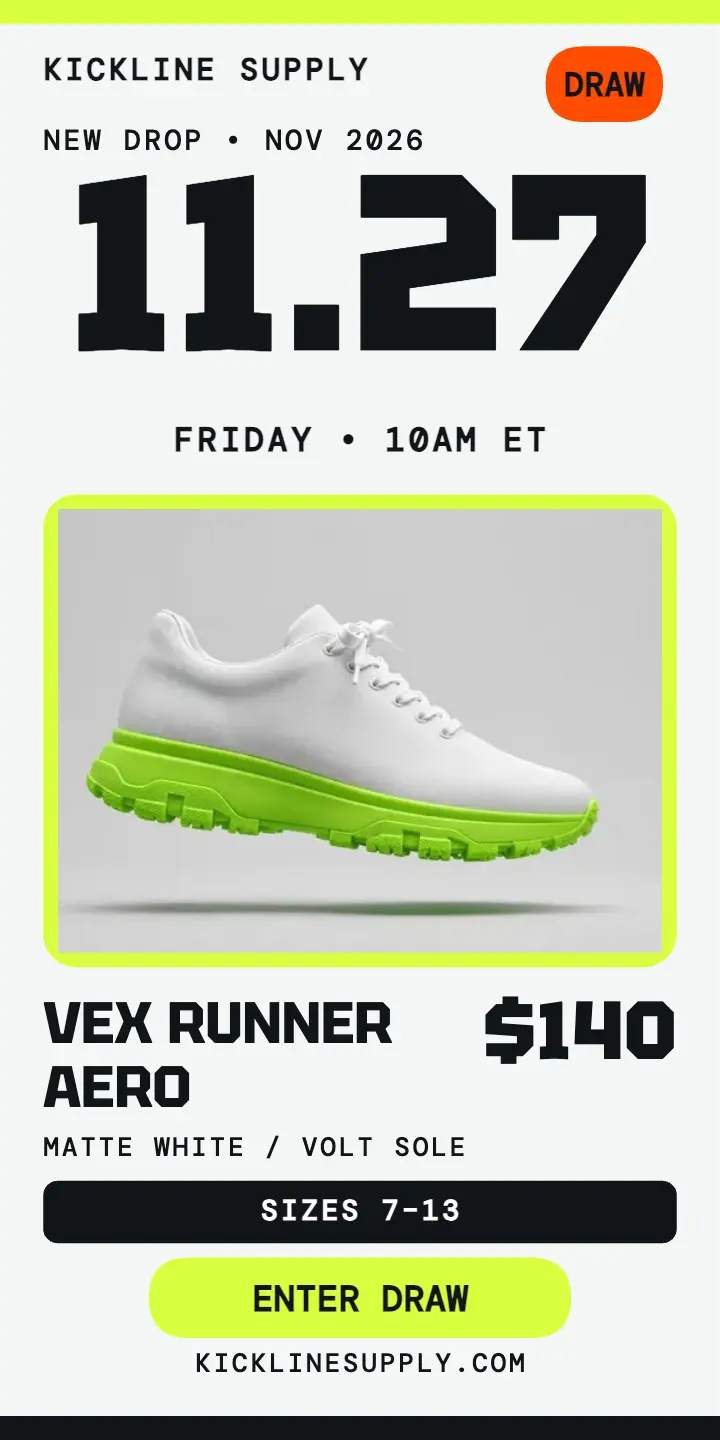 Vex Runner Aero volt drop half page ad template