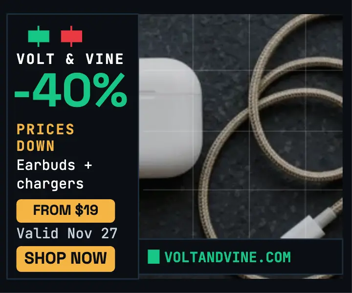Volt and Vine Black Friday price drop ad template