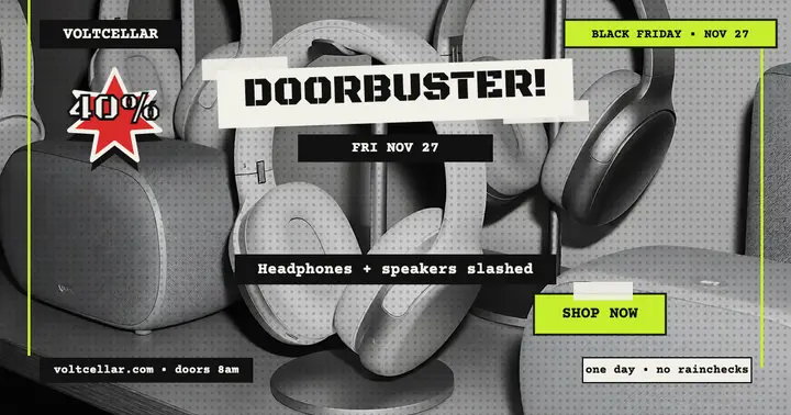 Voltcellar Black Friday doorbuster post template