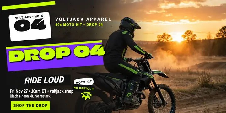 Voltjack motocross drop announcement template