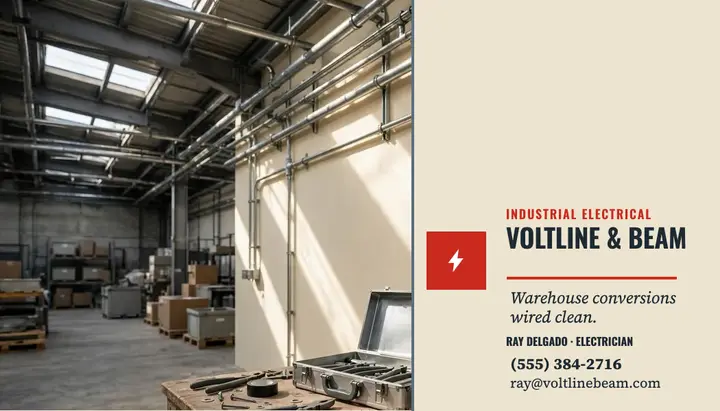 Voltline and Beam industrial card template