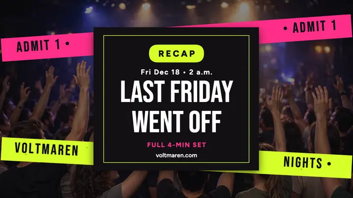 Voltmaren Nights DJ recap thumbnail template
