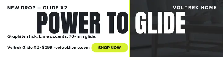 Voltrek Glide X2 vacuum drop billboard: vacuum drop billboard template