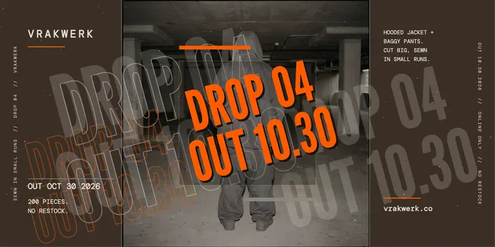 Vrakwerk Drop 04 grunge announcement post template