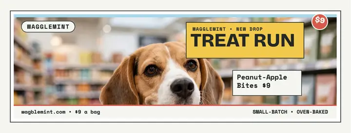 Wagglemint treats aisle facebook cover template