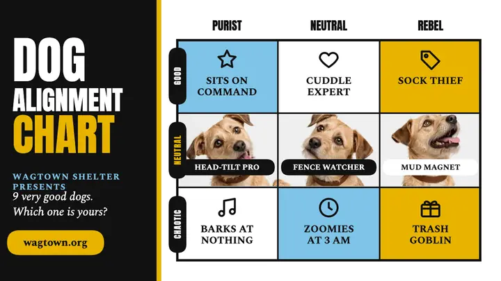 Wagtown dog alignment chart thumbnail template