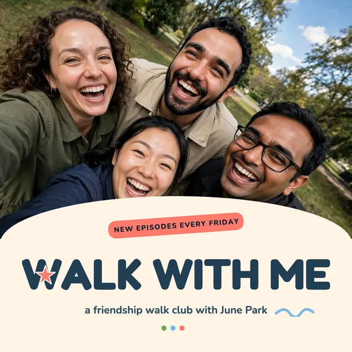 Walk With Me friendship walk podcast cover template