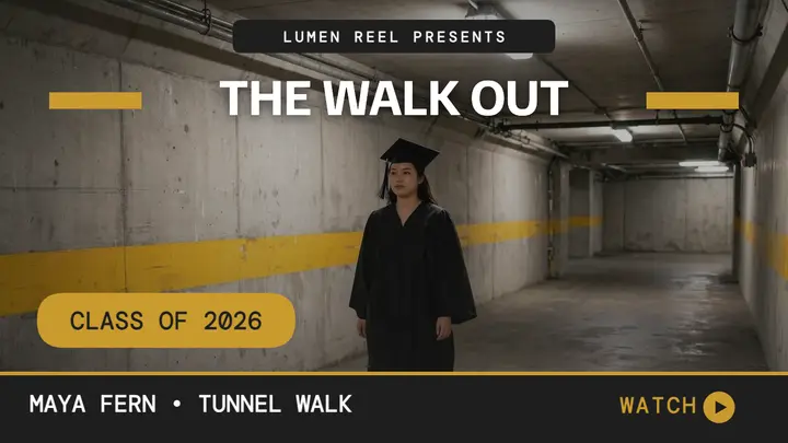 The Walk Out grad tunnel thumbnail template