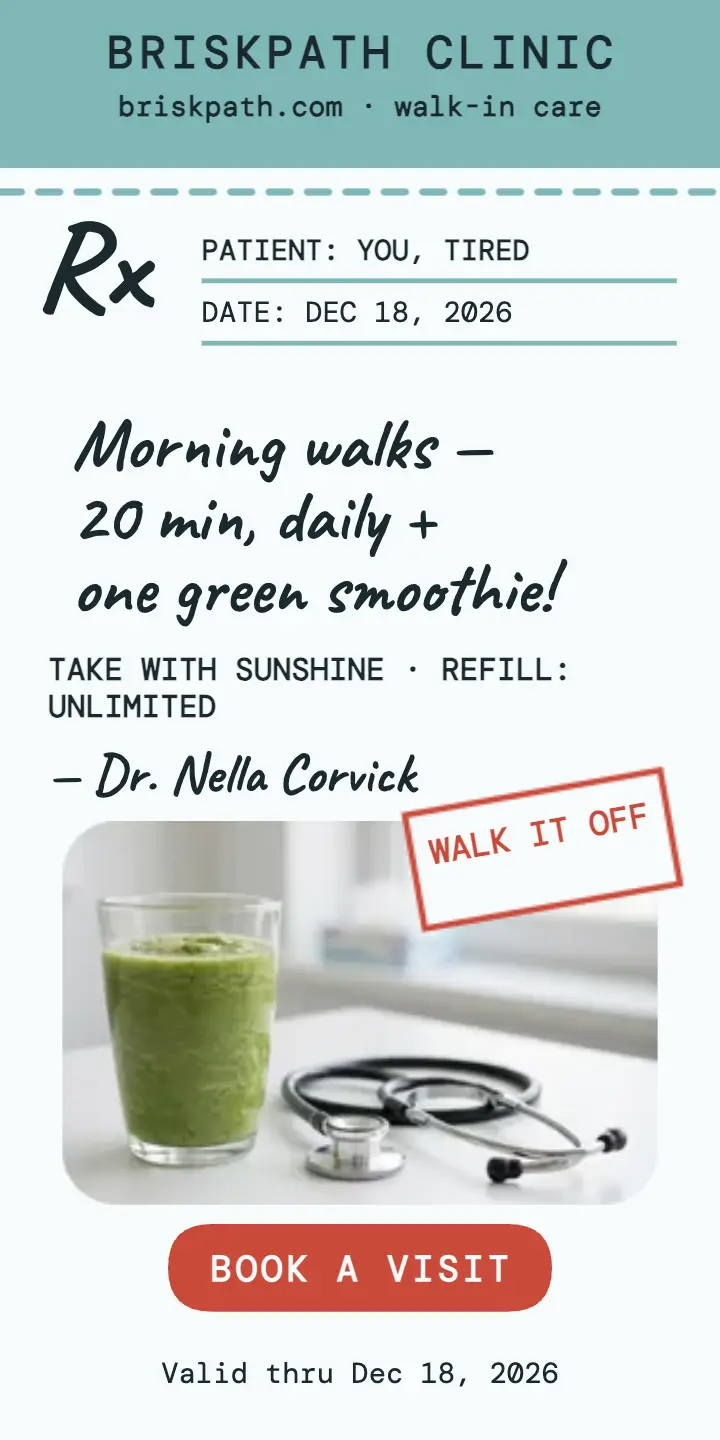 Briskpath morning walks Rx ad template